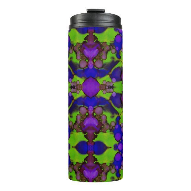 Neon Bloomstorm Thermal Tumbler (Front)