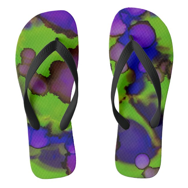 Neon Bloomstorm Thongs (Footbed)