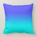 Neon Blue and Bright Neon Aqua Ombré Shade Colour Cushion<br><div class="desc">Neon Blue and Bright Neon Aqua Ombré Shade Colour Fade neon aqua, neon blue, blue neon, ombre shade, colour fade, neon, blue, ombre, shade, colour, fade, trend, bright, fluorescent, highlighter, school, kids, fun, dorm, decor, tint, bright neon blue, bright blue, faded, faded colour, neon blue fade, neon aqua fade, neon...</div>