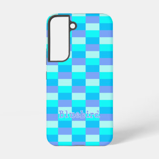 Neon Blue Colour Pattern Samsung Galaxy Case