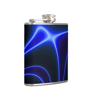 Neon Blue Dancing Light Flask