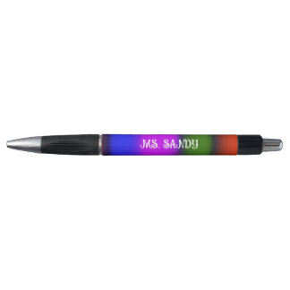Neon Blue, Purple, Green, Orange Monogram