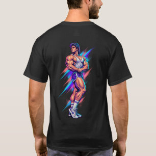 Neon Bodybuilding Retro 80s Gym Strength T-Shirt