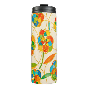 Neon Botanical Thermal Tumbler