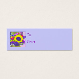 Neon Bouquet Gift Tag