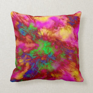 "Neon Branches" pillow