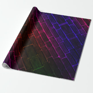 Neon Brick Gift Wrap