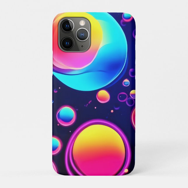 Neon Bubble Universe Case-Mate iPhone Case (Back)