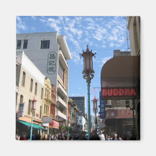 Neon Buddha Chinatown San Francisco Photo Magnets
