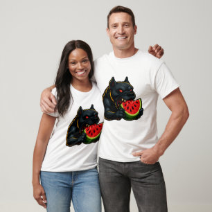 Neon Bulldog & Watermelon T-Shirt – Summer Vibes E