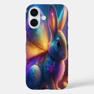 Neon Bunny iPhone 16 Case