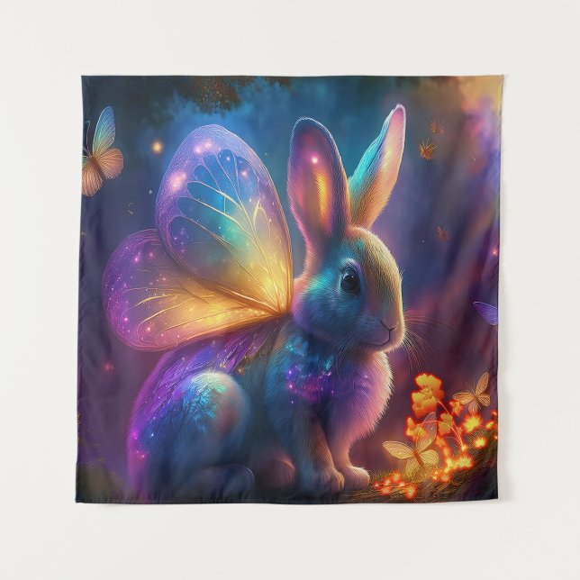 Neon Bunny Tapestry (Front)