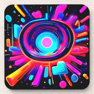 Neon Burst: Abstract Energy Coaster