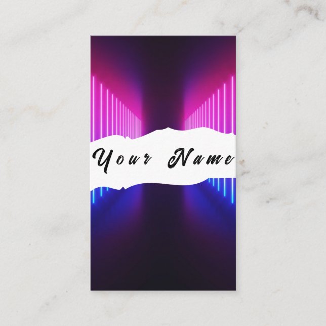 Neon Business Card (Front)