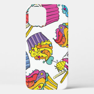 Neon Cakes: Pop Art Pattern. iPhone 12 Case