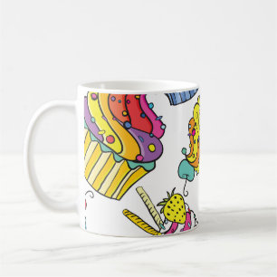 Neon Cakes: Pop Art Pattern. Coffee Mug