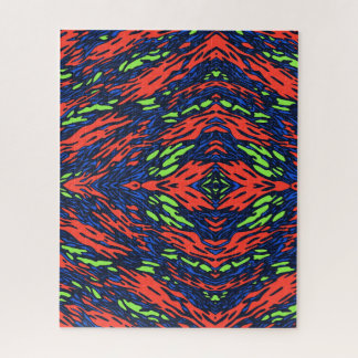 Neon Camo Challenging Jigsaw Puzzle