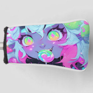 Neon Candy Demon Monster Girl Aesthetic Golf Head Cover