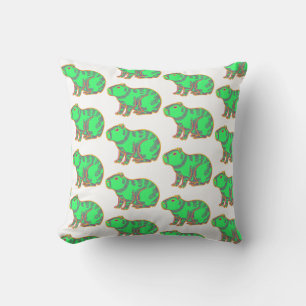 Neon Capybara – Cute Colorful Animal Cushion