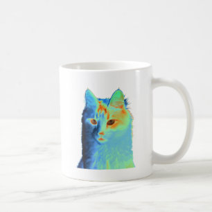 Neon Cat Coffee Mug
