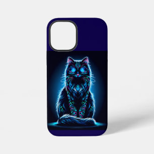 Neon Cat Vivid Background-97948 iPhone 12 Mini Case
