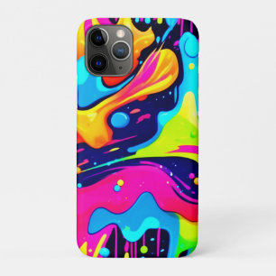 Neon Chaos Liquid Colour Explosion iPhone 11 Pro Case