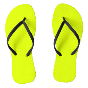 Neon Chartreuse Custom Classic Thongs
