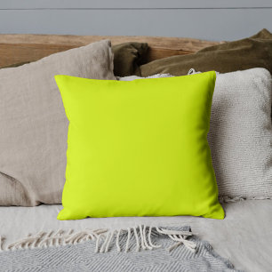 Neon Chartreuse Solid Colour   Classic Cushion