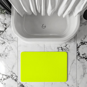 Neon Chartreuse Solid Colour Trendy Colour Bath Mat