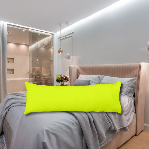Neon Chartreuse Solid Colour   Trendy Colour Body Cushion