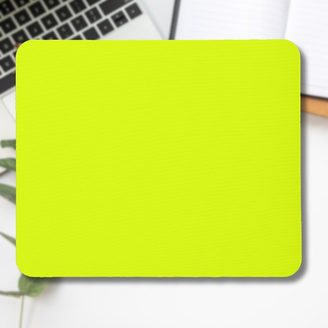 Neon Chartreuse Solid Colour | Trendy Colour Mouse Pad (Creator Uploaded)
