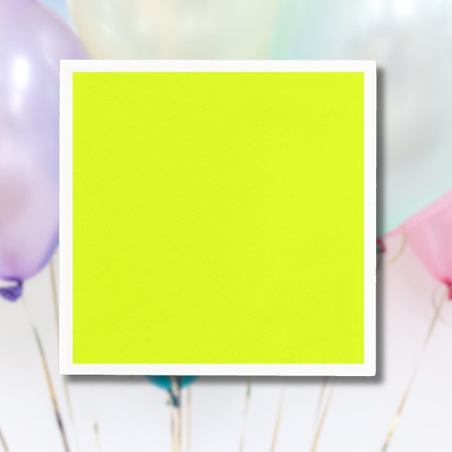 Neon Chartreuse Solid Colour | Trendy Colour Napkin (Creator Uploaded)