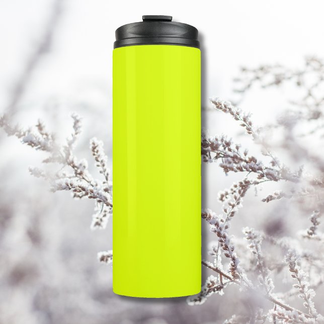 Neon Chartreuse Solid Colour | Trendy Colour Thermal Tumbler (Creator Uploaded)