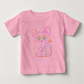Neon Chinchilla Fantasy Pet – Colorful Animal Desi Baby T-Shirt