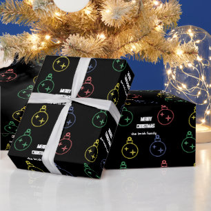 Neon Christmas Wrapping Paper