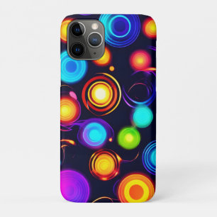 Neon Circle Explosion iPhone 11 Pro Case