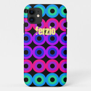 Neon Circles iPhone 11 Case