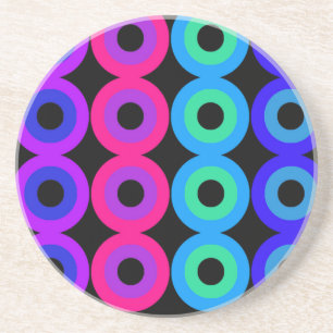 Neon Circles Coaster