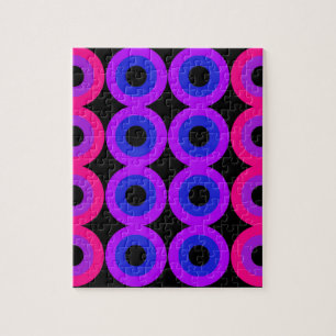 Neon Circles Jigsaw Puzzle