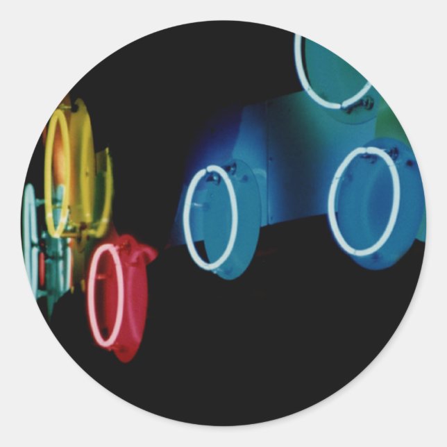 Neon Circles Sticker (Front)