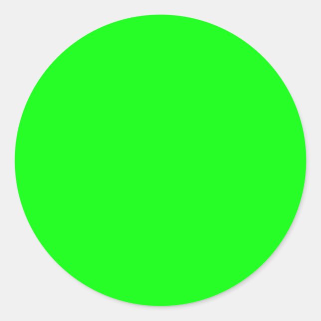 neon classic round sticker (Front)