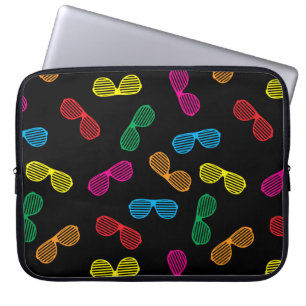 Neon Classic Sunglasses Pattern Laptop Sleeve