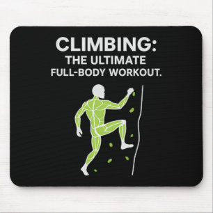 Neon Climbing Full-body Workout Muscle Diagram Gra Mouse Pad