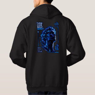 Neon Code Today Build Tomorrow Hoodie