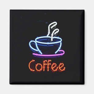 Neon Coffee Sign Magnet
