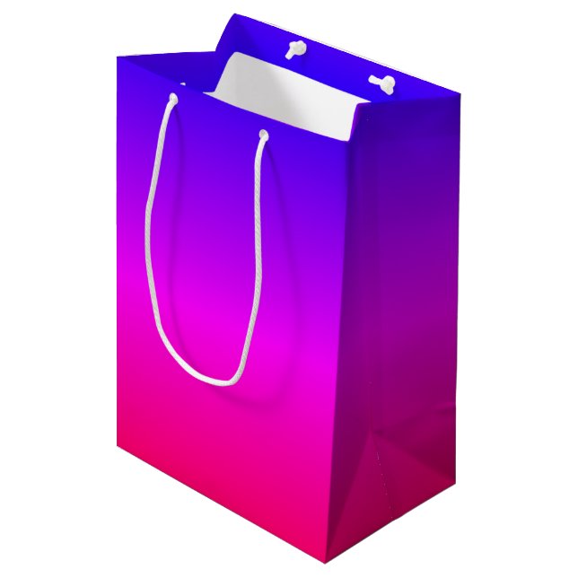 Neon Colour Gift Bag (Front Angled)