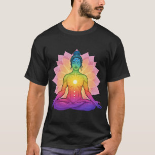 Neon colour Lotus Mandala T-Shirt