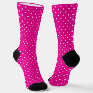 Neon colour with white polka dots. socks
