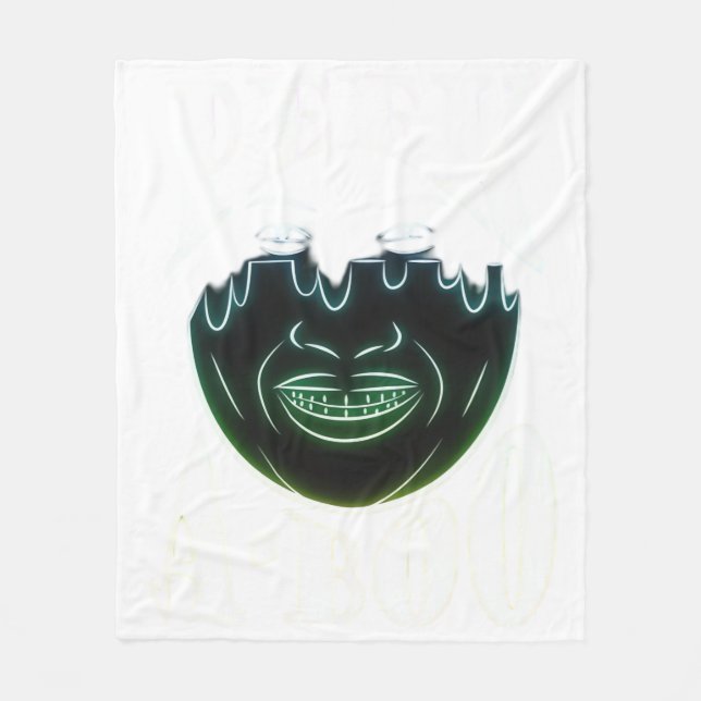 Neon Coloured Artwork - Peekabo Fleece Blanket (Front)