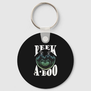 Neon Coloured Artwork - Peekabo Key Ring